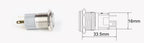 Push Button Switch Electric Waterproof Power 6v 12v Led Light Momentary on Off 8/10/12/16/19/22/25/30mm Micro Pressure Switches
