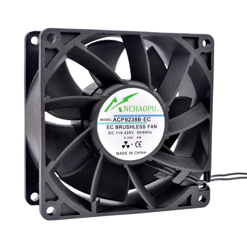 60mm 70mm 80mm 92mm 120mm 140mm Fan EC Brushless Cooling Fan AC 110V 120V 220V 240V for Cabinet Frequency Converter