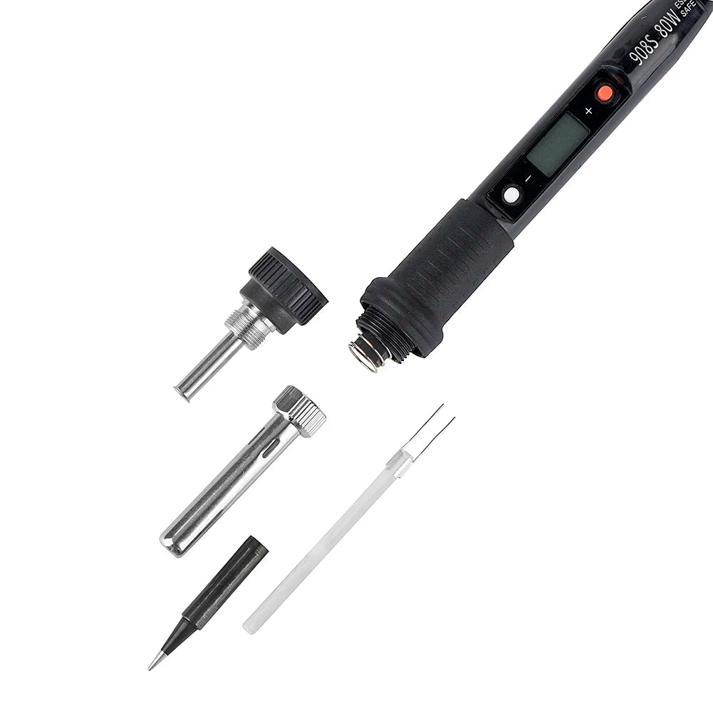 JCD Soldering Iron Kit With Multimeter Adjustable Temperature 220V 80W Welding Solder Rework Station Heat Pencil Repair Tools