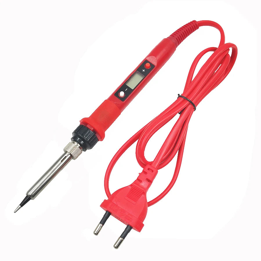 80W Digital Electric Soldering Iron Set Kit Temperature Adjustable 220V 110V  Ceramic Heater Soldering Tips Welding Tool  set