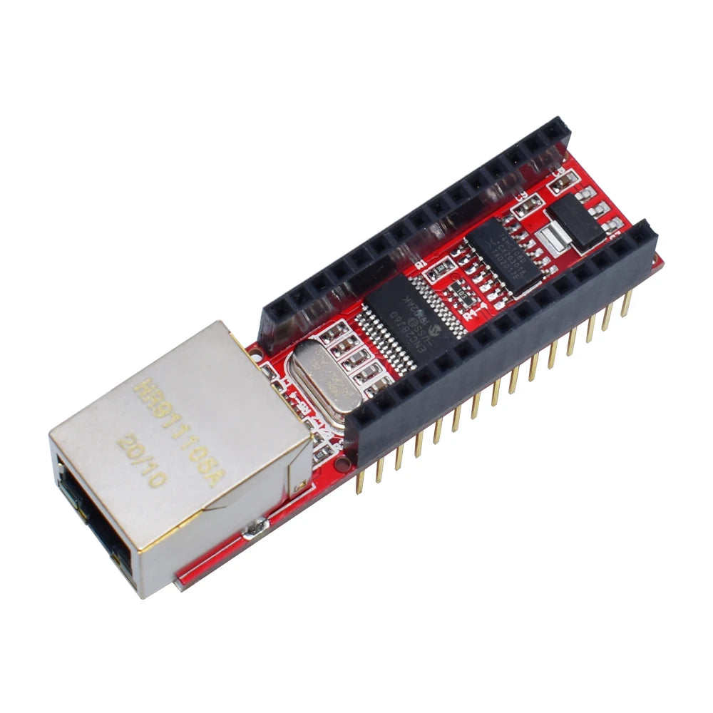 1PCS ENC28J60 Ethernet Shield V1.0 for arduino compatible Nano 3.0 RJ45 Webserver Module