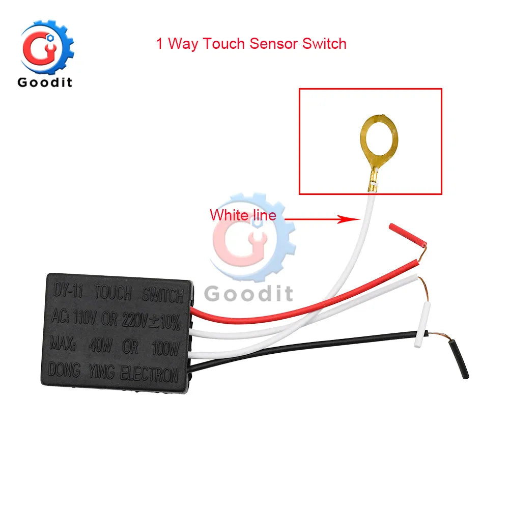 AC220V 1A Electrical Equipment Table light Parts On/off 1/4 Way Touch Control Sensor Desk light Parts Touch for Bulb Lamp Switch
