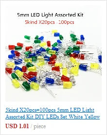 50pcs/lot 3296W Series 500R 1K 2K 5K 10K 20K 50K 100K 200K 1M Multi-turn Potentiometer 10K Variable Resistors with Box Set