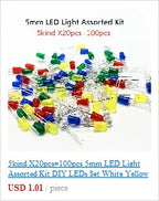 50pcs/lot 3296W Series 500R 1K 2K 5K 10K 20K 50K 100K 200K 1M Multi-turn Potentiometer 10K Variable Resistors with Box Set