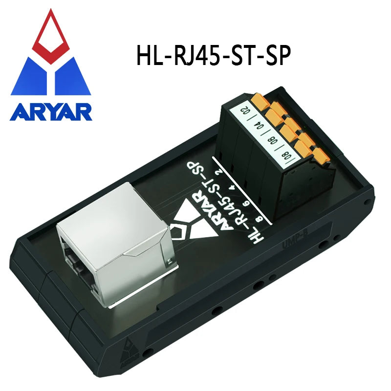 Quick Wiring RJ45 Female To Spring Termianl Block Module RJ45 Vertical Breakout Board Din Rail Mounting Splitter Adapter