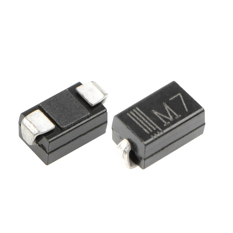 100pcs M7 SMD Rectifier Diode SOD-214AC  SMA Rectifier Tube 1A/1000V Printing M7 1N4007