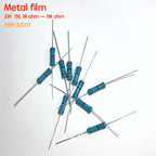 20PCS/LOT 2W Metal film resistor 1R ~ 1M 1% 100R 220R 330R 1K 2.2K 3.3K 4.7K 6.8K 10K 20K 47K 100 220 470 680 2K2 3K3 4K7 ohm