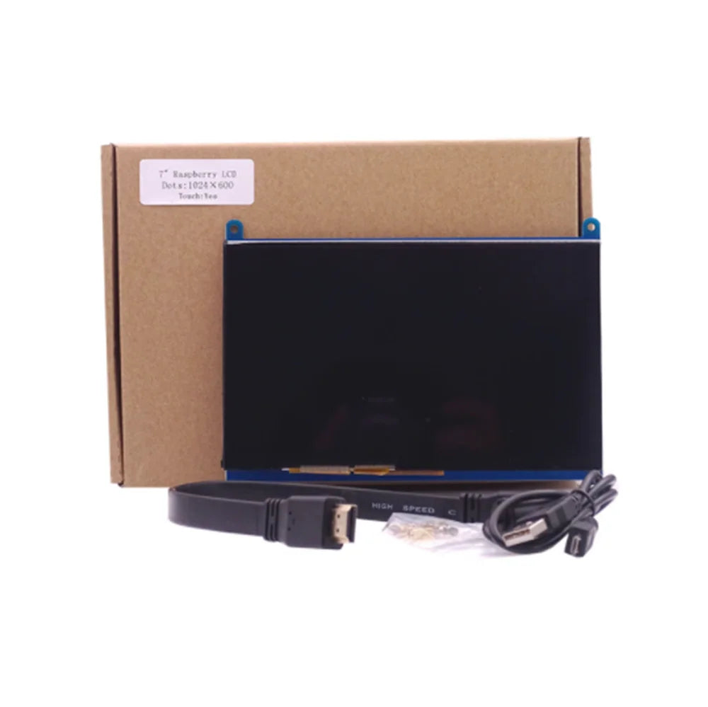 7 inch LCD Display HDMI-compatible Touch Screen 1024x600 Resolution Capacitive Touch Screen Support Systems for Raspberry Pi