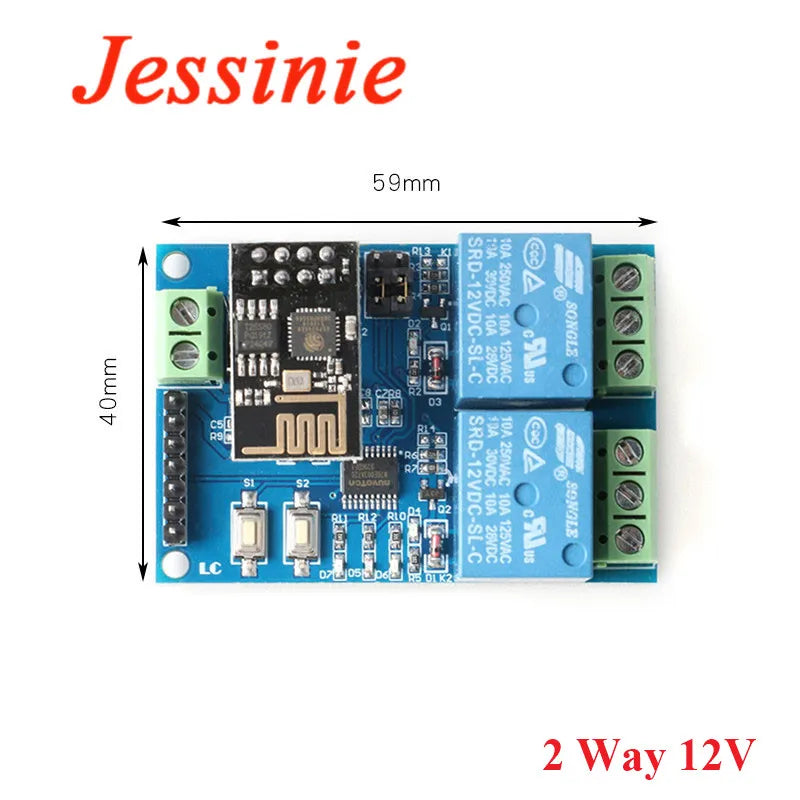 ESP8266 ESP-01 5V 12V 1 2  4 Way WiFi Relay Module Things Smart Home Remote Control Switch ESP01 WIFI Wireless Module Phone APP