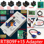 Original Newest RT809F ISP Programmer clip + 5 adapter socket for bios rt809 ICSP usb programmer universal nand tsop48