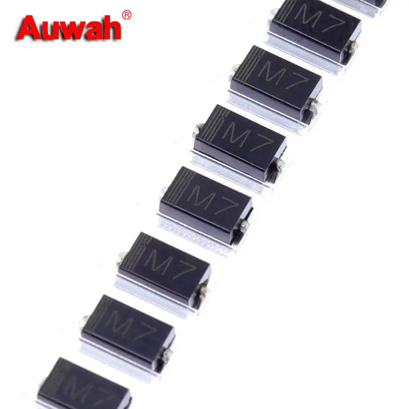 50pcs/lot SMD Rectifier diode M1 M2 M4 M7 1N4001 1N4002 1N4004 1N4007 1A 50V 100V 400V 1000V DO-214AC SMA