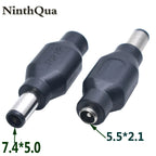 1 PCS For HP 5.5 X 2.1 mm Female to 7.4 X 5.0 mm Male DC Power Connector Adapter Converter 5.5*2.1 to 7.4*5.0 mm