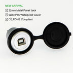 ELEWIND 22mm USB Connector Socket Economy Cheaper Plastic Type USB2.0 Socket Female B to Female A