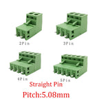 10/5 Pairs Pitch 5.08mm Terminal Block Connector 2EDG 5.08mm 2-12 Pin Pcb Screw Connector Terminal Block 2EDG Socket PCB	Screw