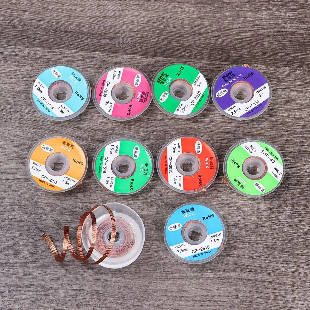 2022 Hot Professional Desoldering Braid Tape Copper Solde Wire Tin Solder Removal Soldering Wick BGA Repair High Quality Tools