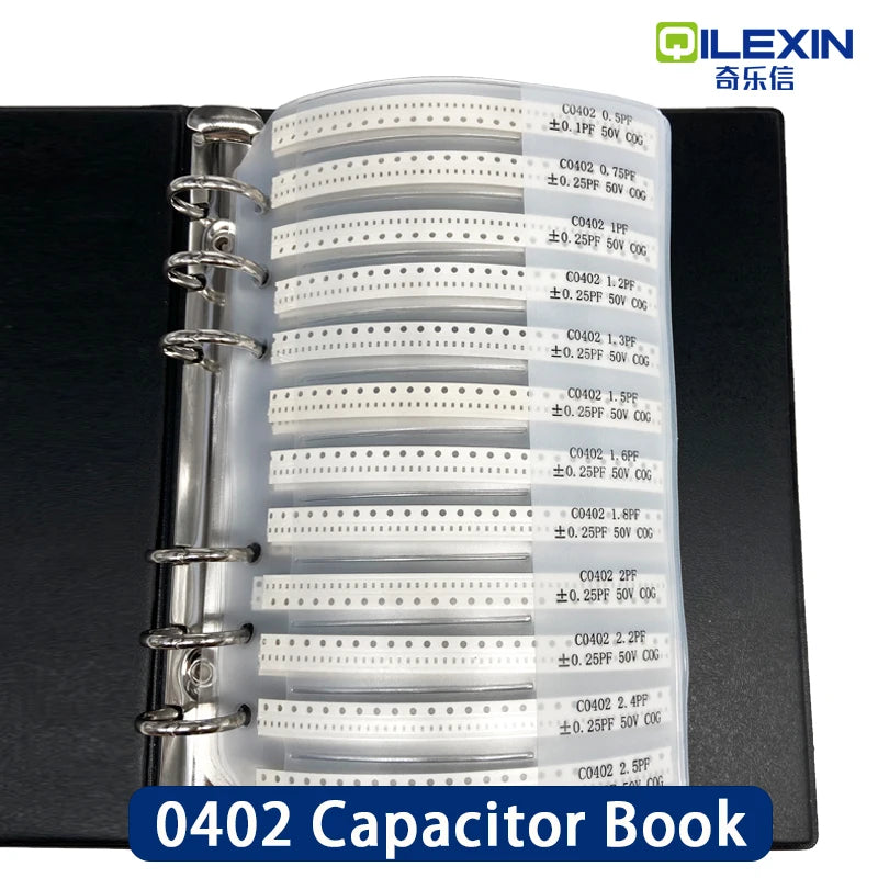 Capacitors Kit SMD Capacitor Sample Book 0201 0402 0603 0805 1206 Assortment Pack 80/90/92values DIY 25 50 pcs