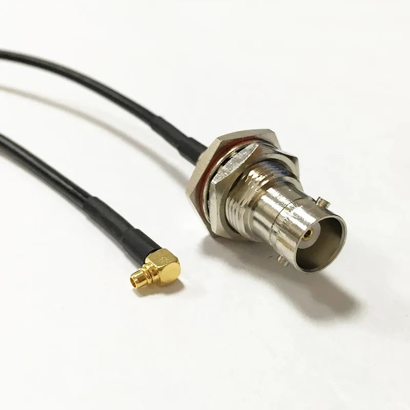 RF Coaxiale Cable BNC Female Bulkhead To MMCX Male Pigtail Adapter RG174 10/15/20/30/50/100CM For Wifi Card