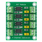 PC817 2 4 Channel Optocoupler Isolation Board Voltage Converter Adapter 3.3V to 5V Module 3.6-30V Driver Photoelectric Isolated