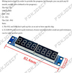 TM1637 4 Bits / TM1638 / MAX7219 8 bit Digital LED Display Module 7 Segment 0.36Inch Clock RED Anode Tube Four Serial Driver