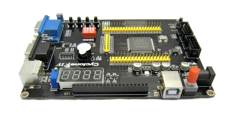 Educational DIY Kit for Altera CycloneIV FPGA, Includes EP4CE6 EP4CE10 PCB Board & USB Download Cable + Plastic Box