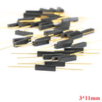 100Pcs Plastic Reed Switch 3*11mm 3x11mm Magnetic Reed Switchs Sensor Normally Open NO Induction DIY Electronic Kit GPS-11A