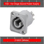 20PCS SpeakON Male Plug PowerCON Type A NAC3FCA+NAC3MPA-1 Chassis Plug Panel adapter 3Pin Powercon Speaker Connector
