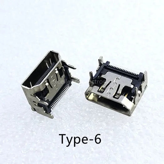 5/10Pcs 19Pin SMD HDMI Socket Vertical Right Angle HD Interface Surface Mount PCB Receptacle Connector for Repair