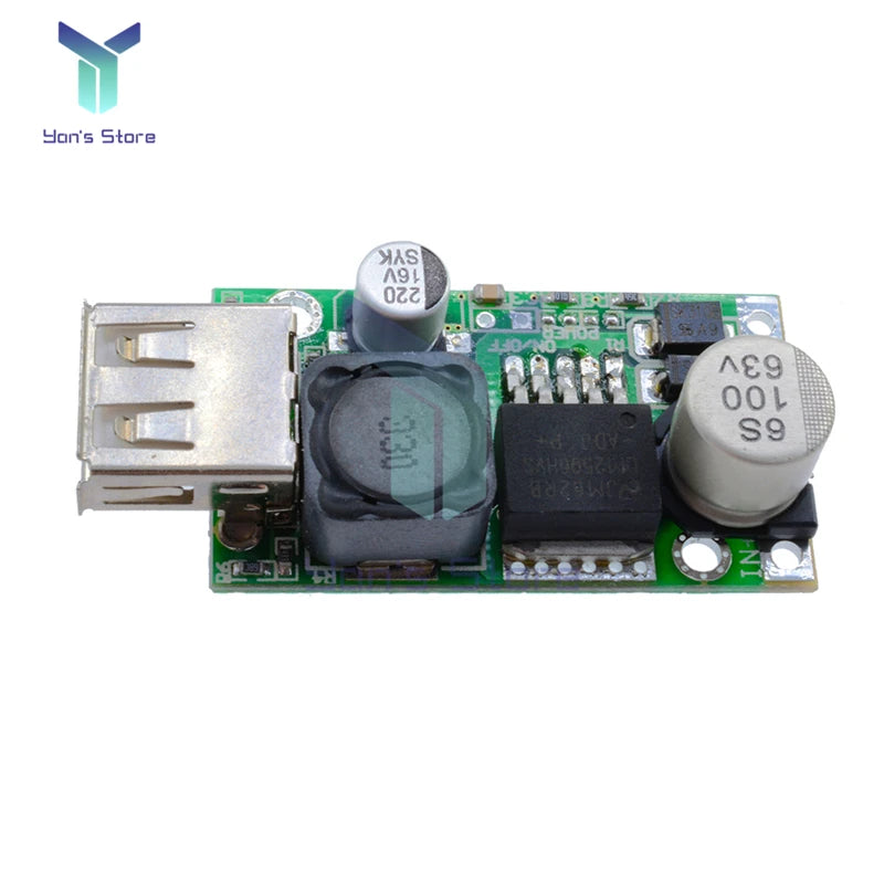 LM2596HV 5V DC-DC 7-56V 9V 12V 24V 36V 48V to Fixed 5V 3A Non-isolated Step Down Buck Converter Module USB Charger Module