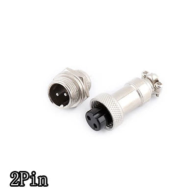 1set GX12 2/3/4/5/6/7 Pin Male + Female 12mm Circular Aviation Socket Plug Wire Panel Connector with Plastic Cap Lid