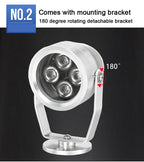 80m IR Distance LED Infrared Laser Fill Light 850nm Night Vision Camera Auxiliary Light Outdoor Waterproof CCTV Camera Fill Ligh