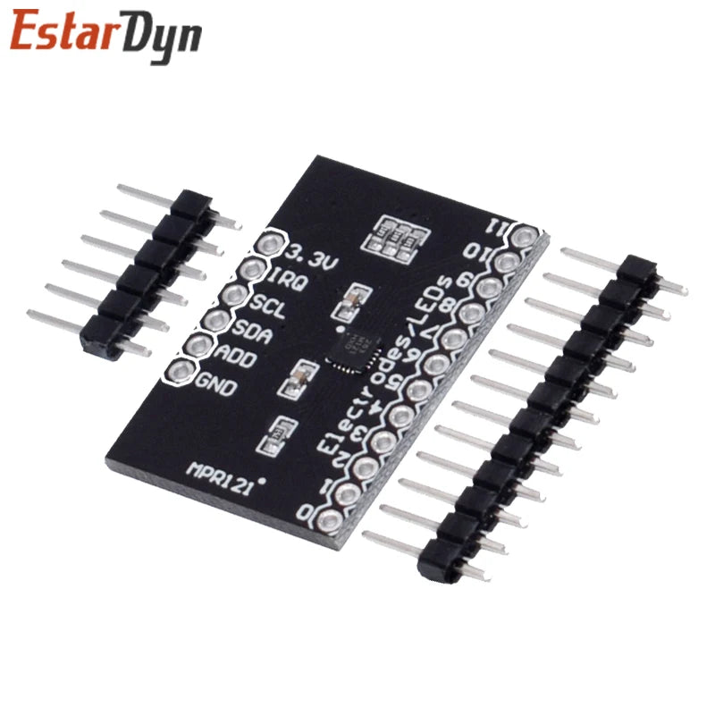 MPR121 Capacitive Touch Sensor Module 12 Key I2C Interface for Raspberry Pi ESP32 DIY Keyboard Control Panel