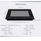 NEXTION 7 Inch  Intelligent Resistive/Capacitive LCD Touch Display NX8048P070-011C/R-Y Multifunction HMI Module With Enclosure