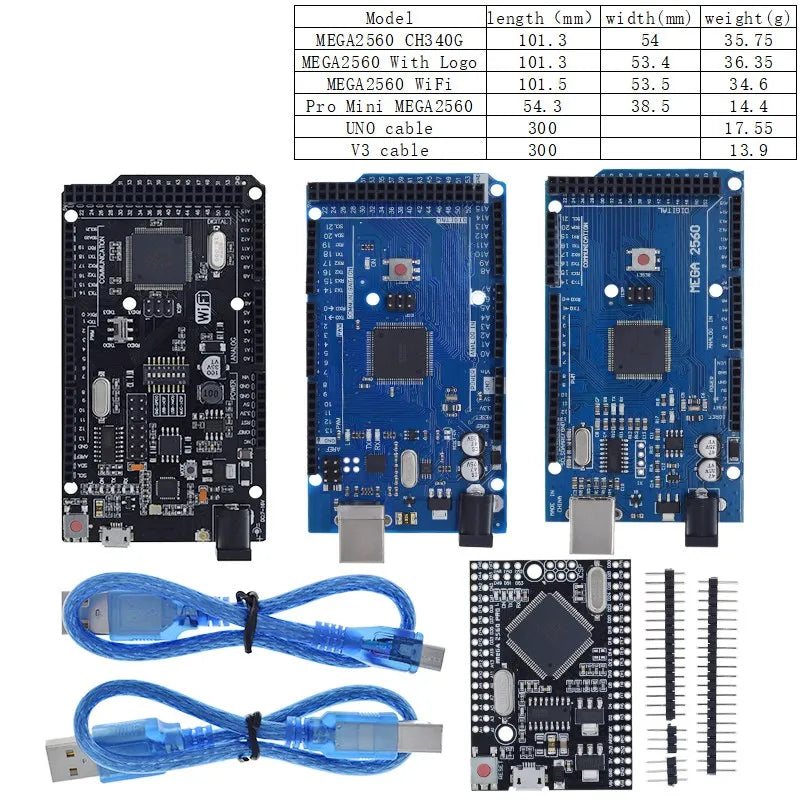 TZT Mega2560 ATMEGA16U2 / Pro Mini MEGA 2560 Mega+WiFi R3 ATmega2560 CH340G For Arduino Mega R3 Development Board ESP8266