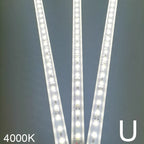 1-10 PCS LED Rigid Strip DC12V 50CM 20 Inch SMD5730 36LEDs U/V-Shaped Flat LED Aluminum Channel Rigid Strip for Indoor Lighting
