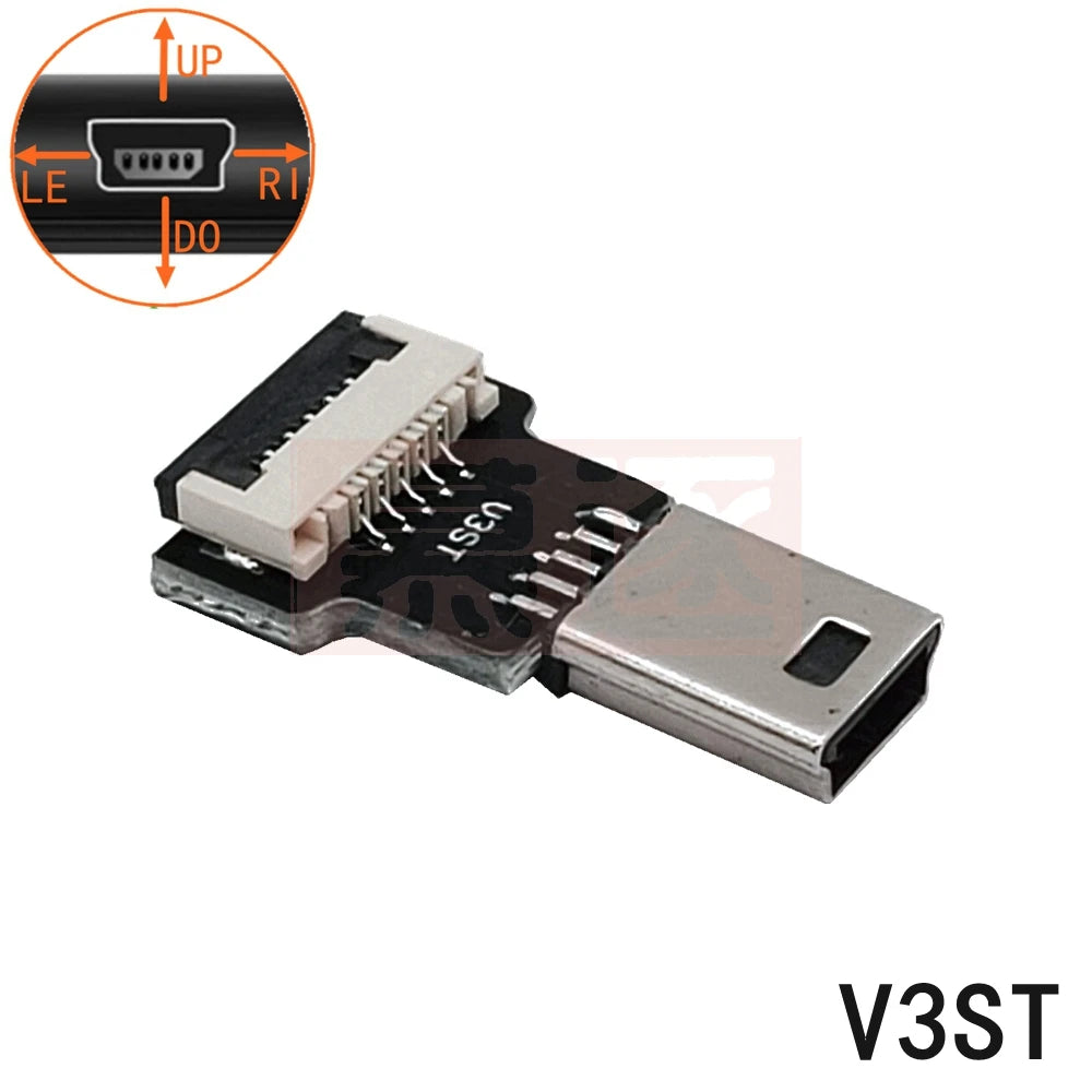 FPV Monitor Standard Mini USB Super Flache flexible FPC Lade Kabel 90 Grad Micro USB Band Kabel 10CM-50CM