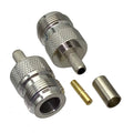 10pcs connector N female Jack crimp RG58 RG142 LMR195 RG400 Cable RF Coaxial Wire Terminal straight