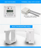 CN101A LCD Time Switch 12V 24V 110V 220V Time Relay Street Lamp Lillboard Power Supply Timer