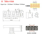 5Pcs 0.28 Inch Digital Tube LED Display 1Bit 2Bit 3Bit 4Bit Display Common Anode / Cathode 0.28"/0.36"/0.4"/0.56" 7 Segment Red