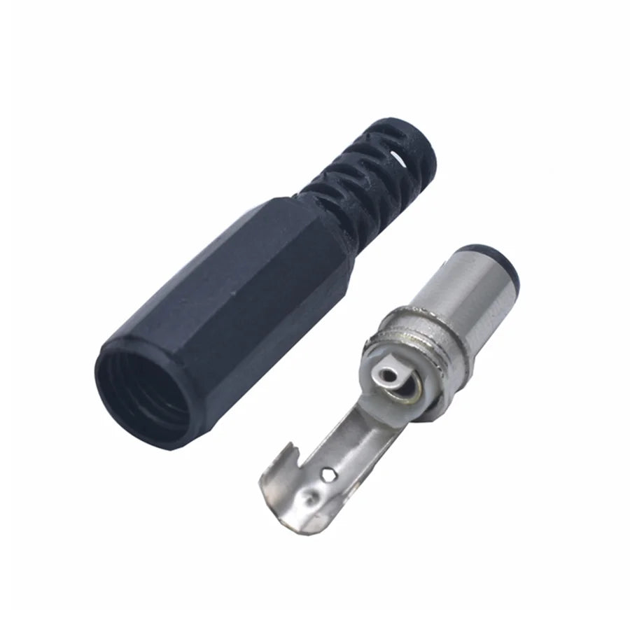 1/5/10pcs DIY 6.3 MM x 3.0 MM DC Power Plug Female Wire Cable Solder Connector Adapter Barrel Length 9.5 MM