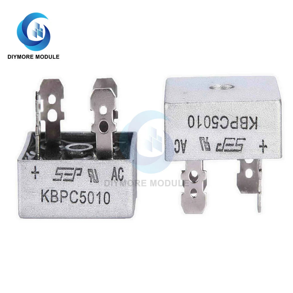 10Pcs KBPC5010 diode bridge rectifier diode 50A 1000V KBPC 5010 power rectifier diode electronica componentes