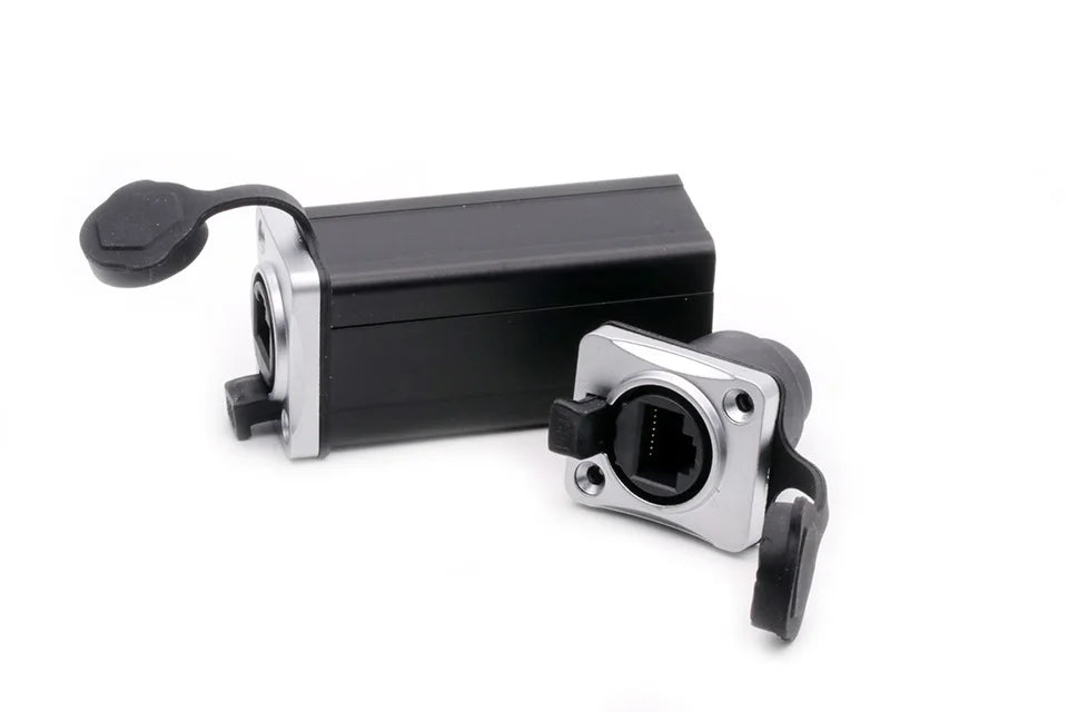 1pc New Arrival Waterproof Network Connector RJ45 Ethernet Connector Female Panel Mount Sockets IP65 Level