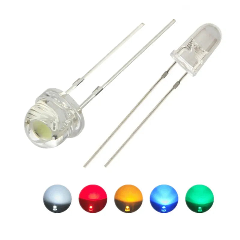 5V 12v LED 5mm 3mm bead SMD f5 f3 hat round lamp dip diodes USB car light white red green blue yellow chip 50pcs