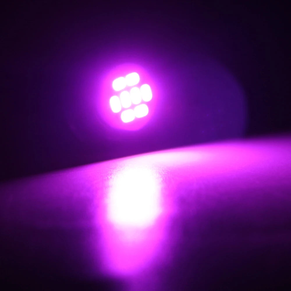 10Pcs AC/DC 6V 6.3V Led Bulb Arcade Pinball Car Light T10 W5W 555 192 168 194 1206 8 SMD LED White Blue Red Green Amber Pink
