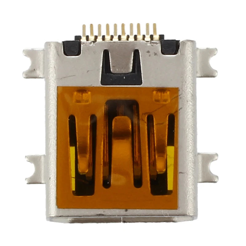 10Pcs Female Mini USB Type B 10 Pin SMT SMD Mount Jack Connector Port Flat Mouth