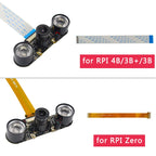 Raspberry Pi 5MP Camera Night Vision Camera 60 130 Degree OV5647 Camera + 50cm FFC for Raspberry Pi 5 / 4B / 3B+ / 3B / Zero