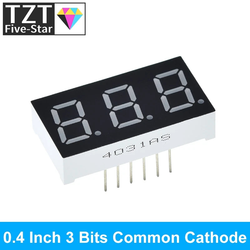0.4 Inch Digital Tube LED Display 1Bit 2 Bit 3 Bit 4 Bit Clock Common Anode Cathode 0.4" 7 Segment Led DIY Red Board for arduino