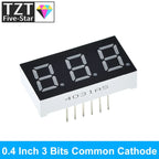 0.4 Inch Digital Tube LED Display 1Bit 2 Bit 3 Bit 4 Bit Clock Common Anode Cathode 0.4" 7 Segment Led DIY Red Board for arduino
