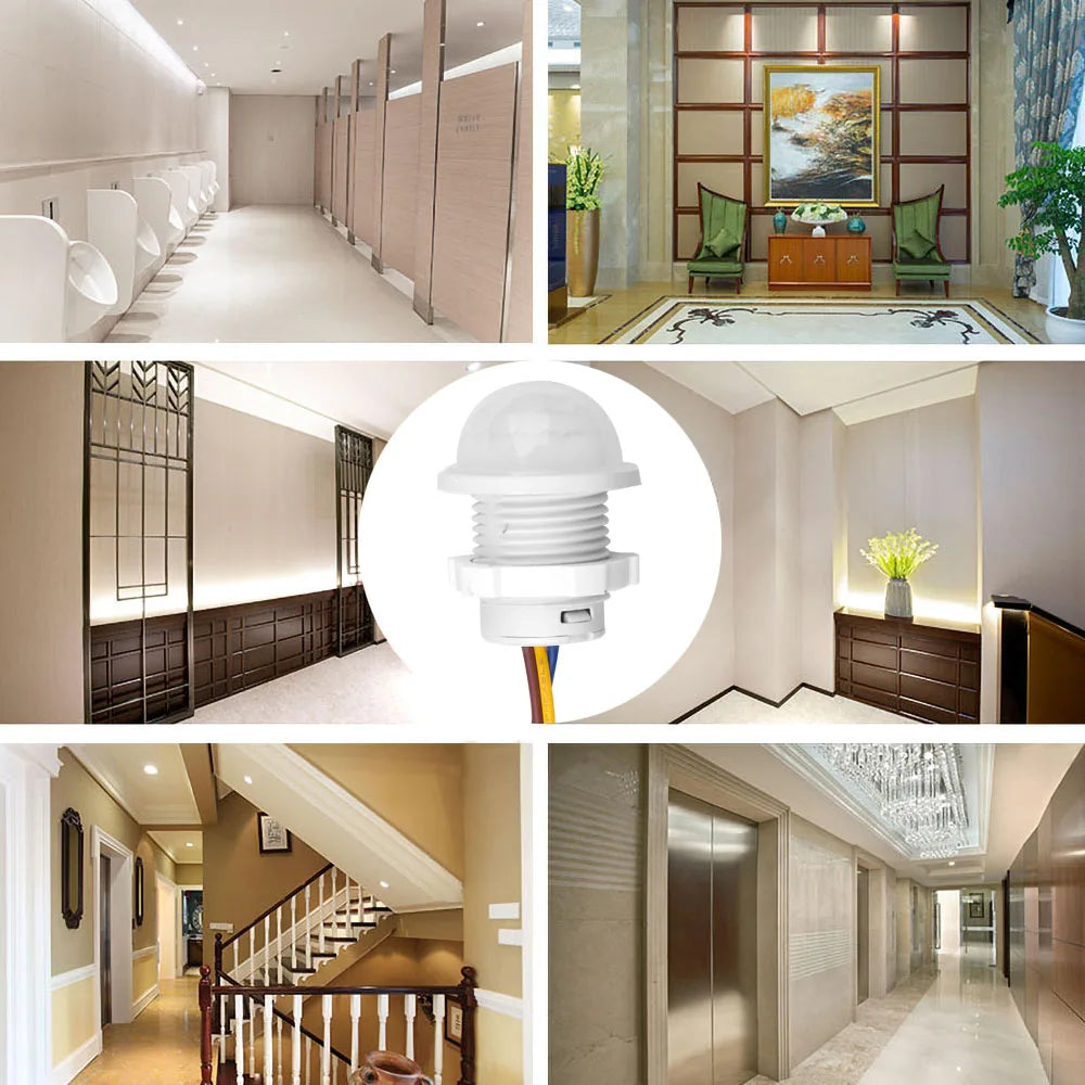 110V 220V Mini PIR Sensor Detector Smart Switch  LED PIR Infrared Motion Sensor Detection Automatic Sensor Light Switch