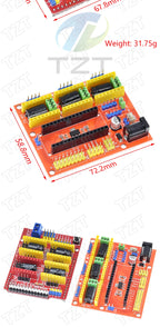 TZT 1/3PCS New CNC Shield V4 shield V3 Engraving Machine / 3D Printer / A4988 Driver Expansion Board for arduino Diy Kit