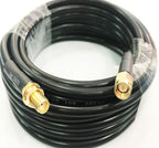 10m 5m 1/2/3m SMA Female Nut Bulkhead to SMA male LMR195 RF Cable Connector Adapter 50ohm 50CM 15/20/25/30m